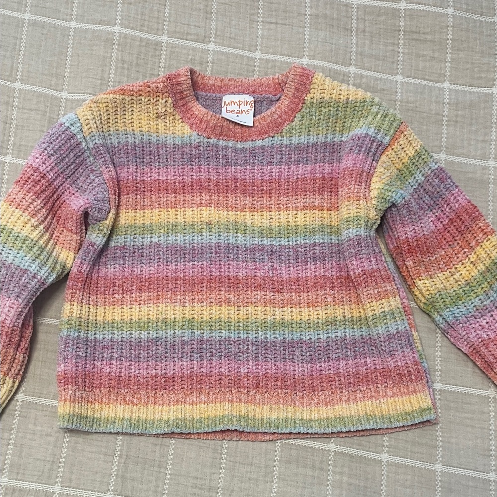 Jumping Beans Rainbow Striped Sweater